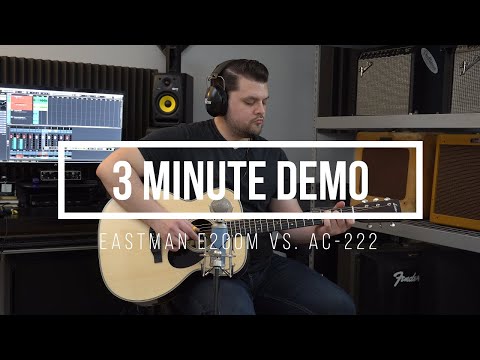 3 Minute Demo: Eastman E20OM vs AC-222CE
