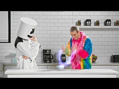 Lauv Likes Me Better When I Have Cake | Cooking with Marshmello - Stuffed Puffs Marshmallow Cake