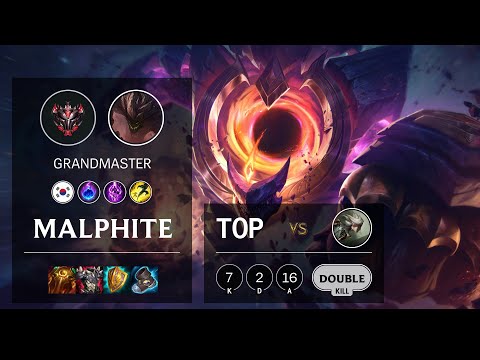 Malphite Top vs Camille - KR Grandmaster Patch 10.24