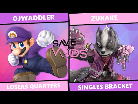 Save The Vods #50: Losers Quarters - Ojwaddler (Mario) vs Zukake (Wolf) SSBU Singles