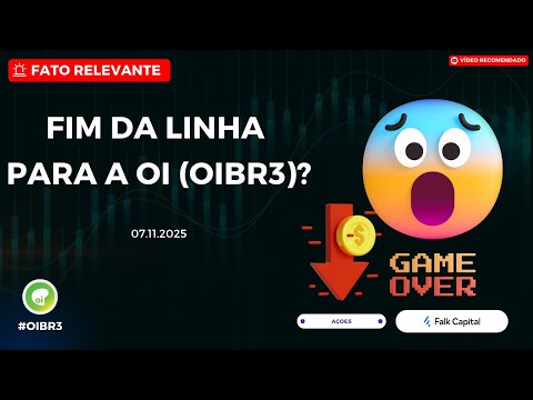 Thumbnail do vídeo: #OIBR3: FIM DA LINHA PARA A OI? Justiça Toma Decisão CRÍTICA Sobre Falência!