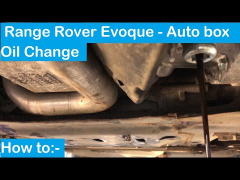 2013 Landrover Evoque Freelander AWF21 / AWFT80 6 speed autobox oil change - How to:-