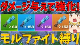 【フォートナイト】ダメージ与えて強化する「モルファイト武器」しか使えない縛りに挑戦！ビクロイなるか！？【ゆっくり実況】