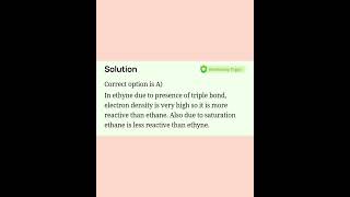 Download lagu Why Ethyne Is More Reactive Than Ethane #ethane #organicchemistry #chemistry #shortsvideo #shorts mp3 Download lagu Why Ethyne Is More Reactive Than Ethane #ethane #organicchemistry #chemistry #shortsvideo #shorts mp3