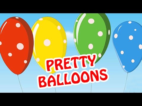 Pretty Balloons | Animated Nursery Rhyme in English