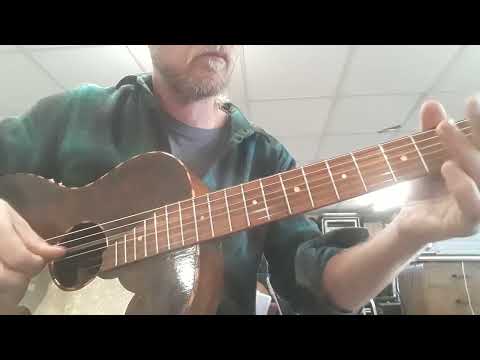 Old guitar test after restoration.