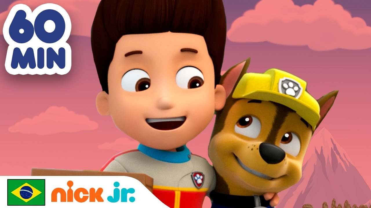 Patrulha Canina | 1 hora das melhores aventuras de Chase e Ryder! | Nick Jr. em Português