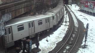 preview picture of video 'BMT West End Line: Manhattan-bound R160B Alstom N Train via D Line in Sunset Park'