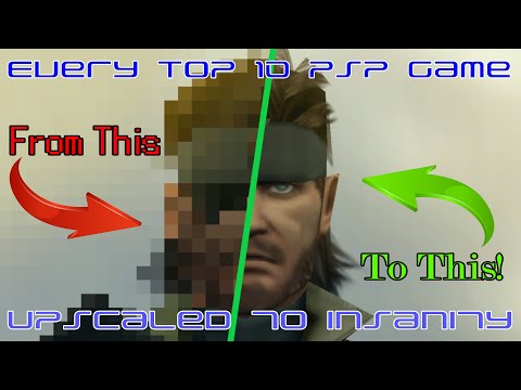 Every Top 10 PSP Game Upscaled to Insanity - 4K - Amazing PSP Graphics