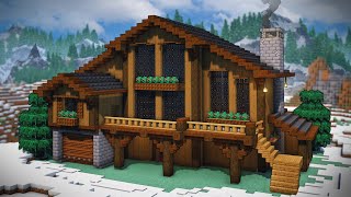 Minecraft: How To Build A Winter Cabin | Easy Tutorial