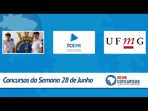 Marinha, TCE-PR e UFMG abrem novos concursos públicos