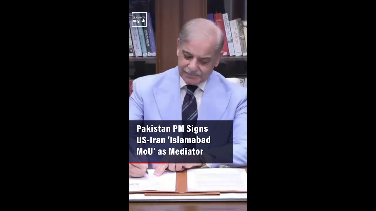 Video | Pakistan PM Signs US-Iran ‘Islamabad MoU’ as Mediator