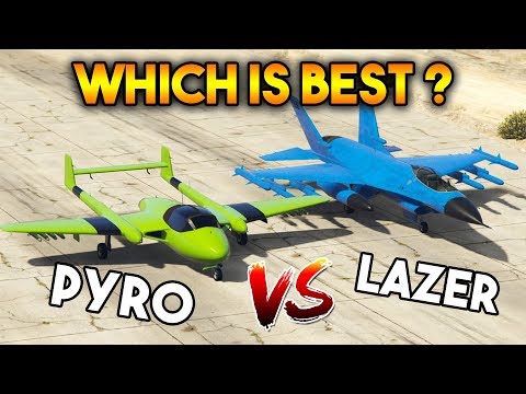 GTA 5 ONLINE : PYRO VS LAZER (WHICH IS BEST PLANE?)