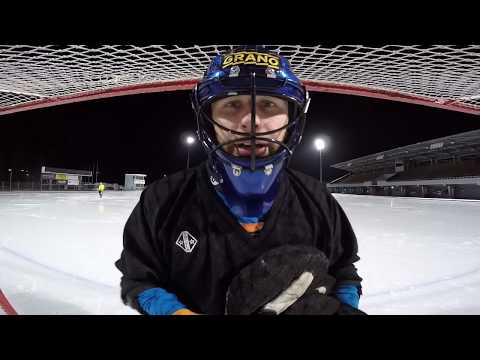 Bandy goalkeeper - Simple reaction training