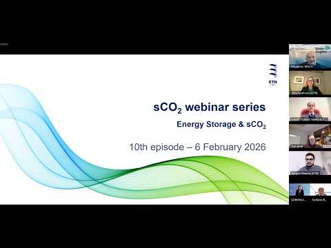 ETN Global sCO2 webinar series - E10 Energy - Storage & sCO2