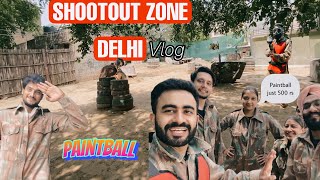 Final day in Delhi - A night Vlog from Aerocity and Paintball in Shootout Zone