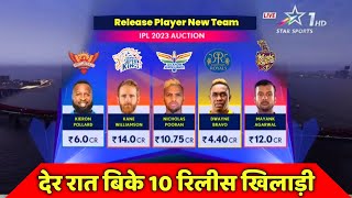 IPL 2023 - New IPL Teams Reveal of Top Release Players for the IPL 2023