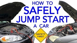 How To Safely Jump Start A Vehicle With A Dead Battery & The Correct Way To Hook Up Jumper Cables