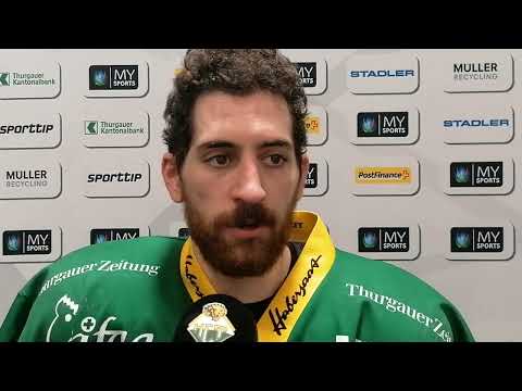 Interview mit Dominic Hobi | Playoff-Halbfinal HC Thurgau - EHC Kloten | 30.03.2022