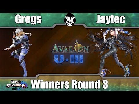 Avalon U-III - Gregs (Sheik) Vs. Jaytec (Bayonetta) - Winners Round 3 - Smash 4