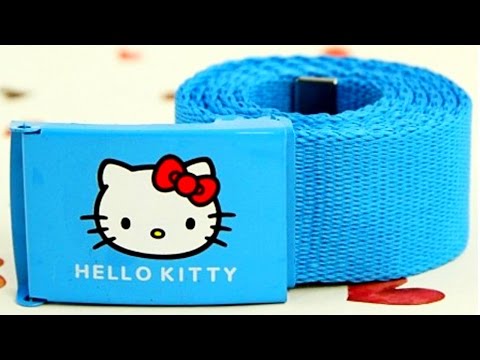 Холщовый или тканевый детский ремень Hello Kitty для девочек. Aliexpress