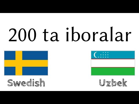 200 ta iboralar - Shvedcha - Oʻzbekcha