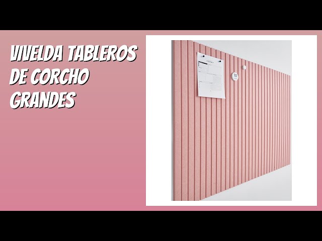 Vídeo relacionado con Uoisaiko 12 Piezas Tablero de Corcho 30x30 cm, Corcho Pared Autoadhesivo con 60 Chinchetas, Tablón de Fieltro para Fotos Notas en Casa Oficina