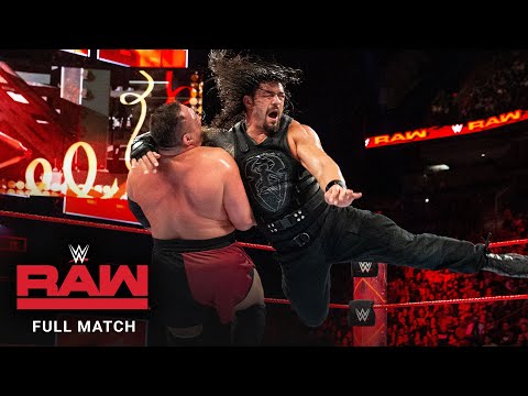 FULL MATCH - Roman Reigns vs. Samoa Joe – Intercontinental Title Match: Raw, January 1, 2018