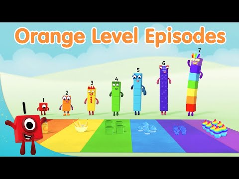 @Numberblocks - Orange Episodes! 🟧 | Level Two | Learn to Count | @Blocks-Universe