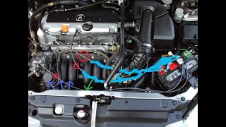 Honda Element Ground points and added ground points “engine bay” #honda #kseries