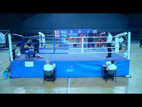 27-02-2022 (54kg) RED Sajaia Giorgi  VS  BLUE  Aloyan  Alik -  Georgian Boxing Championship final.