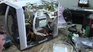 Whirlpool Microwave Oven Not Heating (Wire Burned Out on the Primary Transformer Thermal)