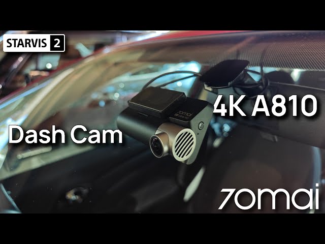 70mai Dash Cam 4K A810 HDR Sony STARVIS 2 IMX678 Dual-Channel