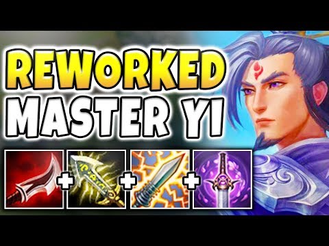 NEW MASTER YI REWORK IS WAY TOO STRONG! TRUE DAMAGE ONE-SHOTS WITH E (FULL AD) - League of Legends
