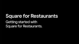 Square for Restaurants video