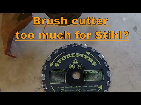 Forester trimmer brush cutter blade- Can Stihl handle it?