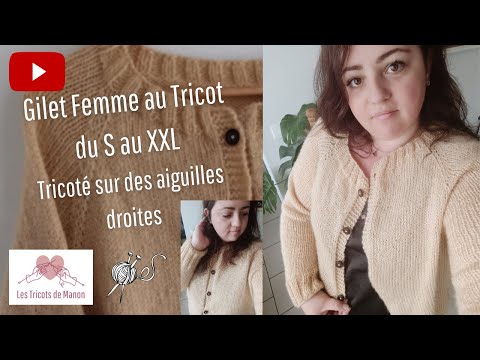 Gilet femme au Tricot du S au XXL