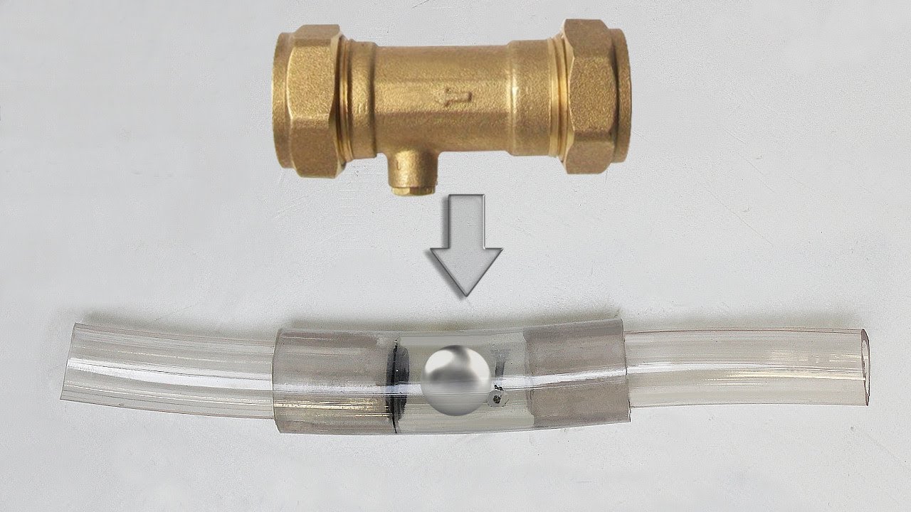Come costruire una valvola di non ritorno e spiegazione funzionamento