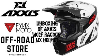Unboxing of Axxis Wolf Racoon MX Helmet • FYNX Moto Store • Off-Road Hemlet • #fynx #motocross 🪖