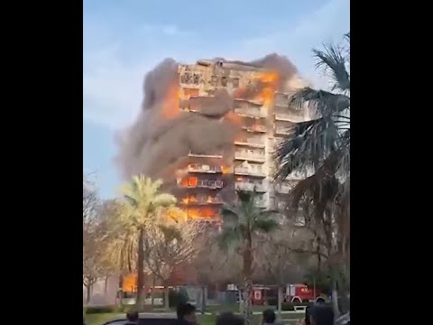 Incêndio em prédio da Espanha deixa mortos feridos e desaparecidos na cidade de Valência