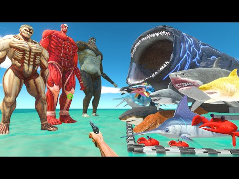 FPS Avatar Rescues Sea Monsters and Fights Titans - Animal Revolt Battle Simulator