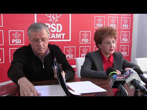 Conferinta de presa PSD,  Ioan Munteanu si Emilia Arcan,  11.11.2016