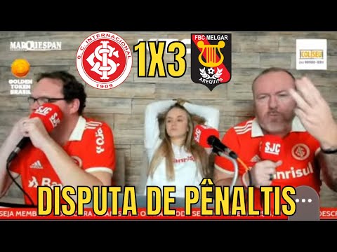 VAMOS RIR? REAÇÕES DO FABIANO BALDASSO INTERNACIONAL 1X3 MELGAR - DISPUTA DE PÊNALTIS