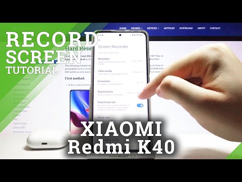How to Change Video Quality in Screen Recorder in XIAOMI Redmi K40 – Set Up Screen Recorder