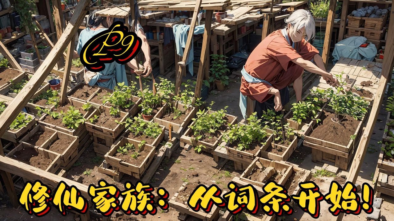 🌿【修仙家族：從詞條開始！】P9 黑麥靈草：一縷靈氣（已成熟度，可收穫）：一塊靈田：上品法劍一柄（購買成功，可收穫）：一處府邸：混沌五行訣#種田 #玄幻小說 #ai漫画 #修仙 #推文 #凡人流