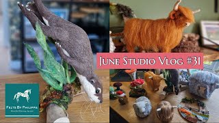 Otter, mushrooms, weaving and more, lots of creations this month! Follow my needle felting business