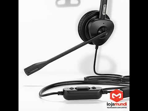 Video do produto Headset Mono USB Fanvil HT301-U com Cancelamento de Ruído ENC e Áudio HD Wideband