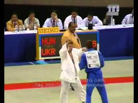 JUDO 2005 World Championships: Akos Braun (HUN) - Gennady Bilodid (UKR)