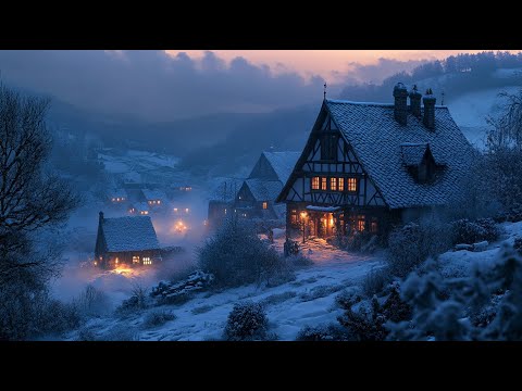Winter Night in a Medieval Village – Medieval Fantasy Music for Relaxation and Peaceful Evenings