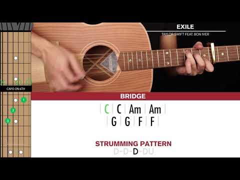 Exile Guitar Cover Taylor Swift Bon Iver🎸|Tabs + Chords|